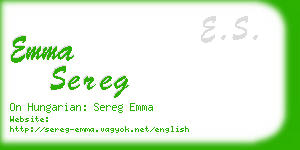 emma sereg business card